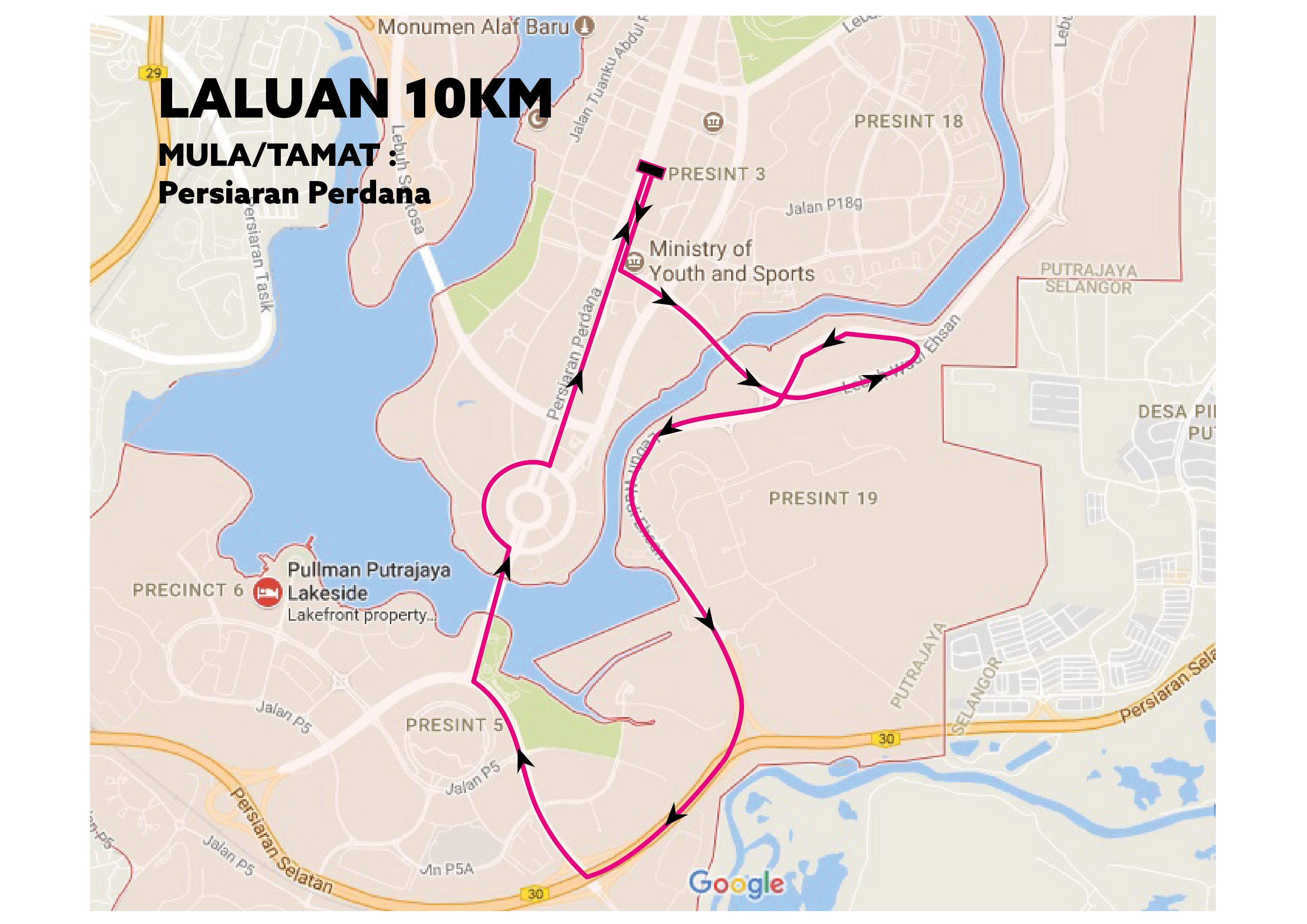 Peta jalan 10km